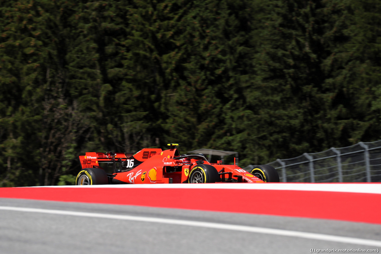 GP AUSTRIA, 28.06.2019 - Prove Libere 2, Charles Leclerc (MON) Ferrari SF90