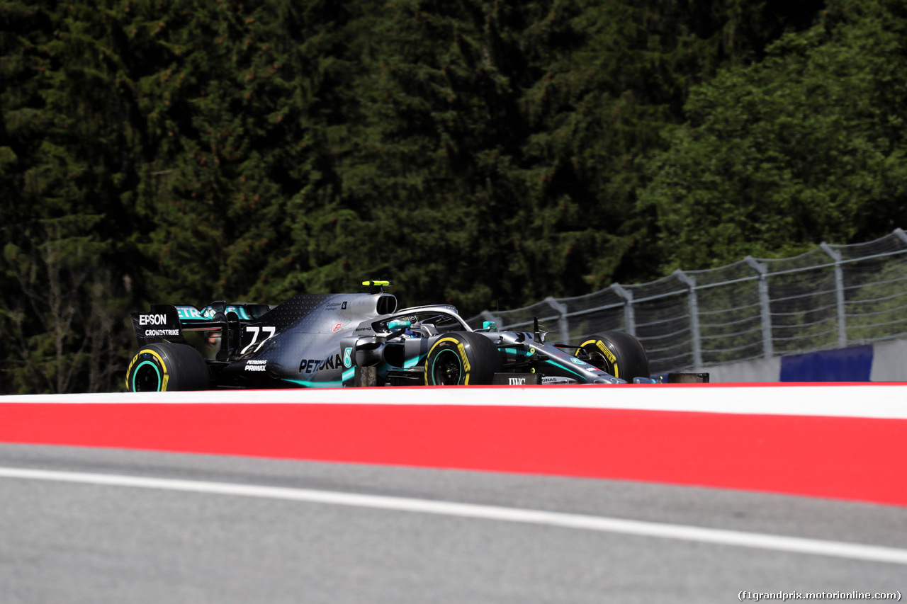 GP AUSTRIA, 28.06.2019 - Prove Libere 2, Valtteri Bottas (FIN) Mercedes AMG F1 W010