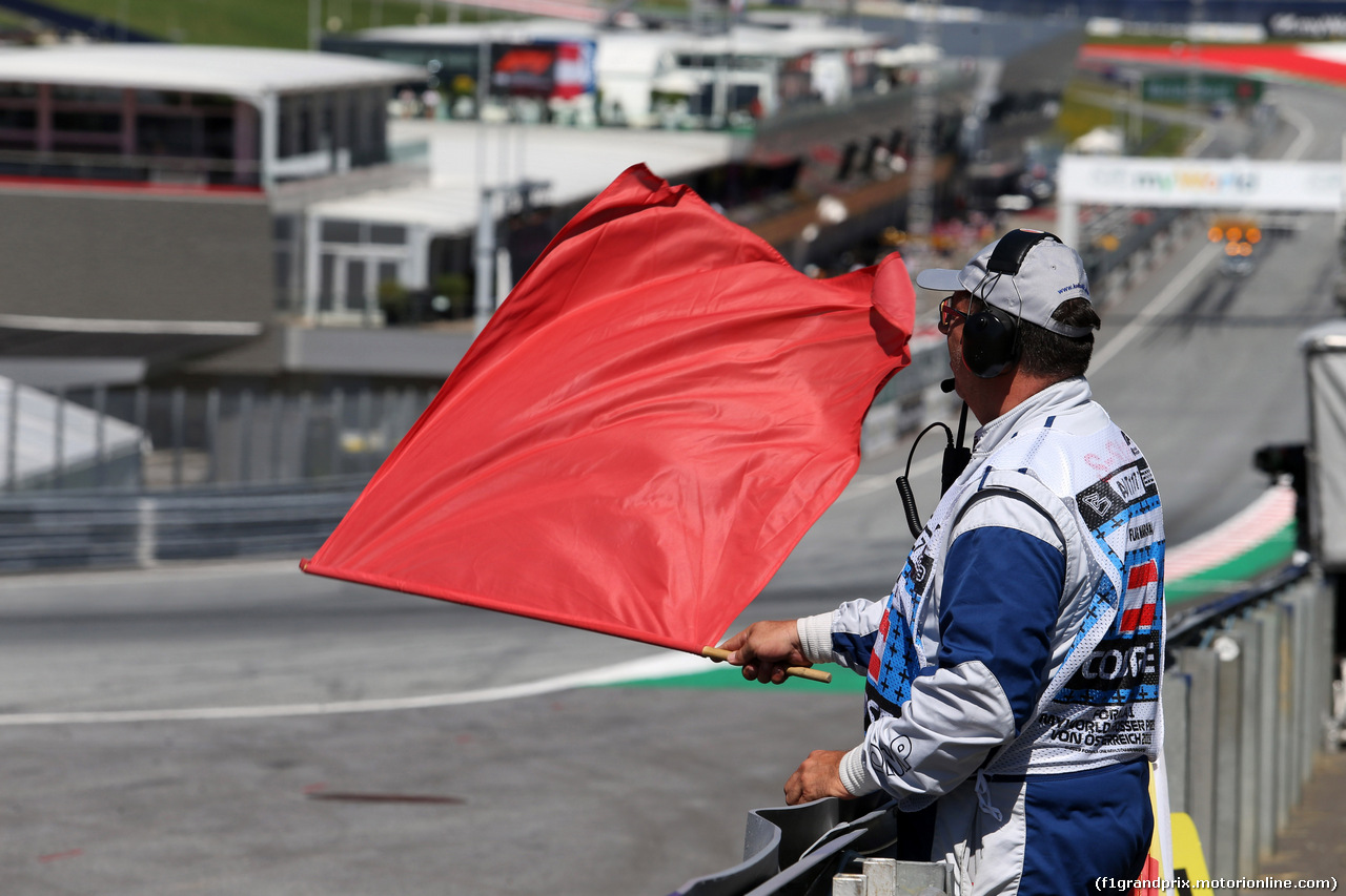 GP AUSTRIA, 28.06.2019 - Prove Libere 2, The red flag