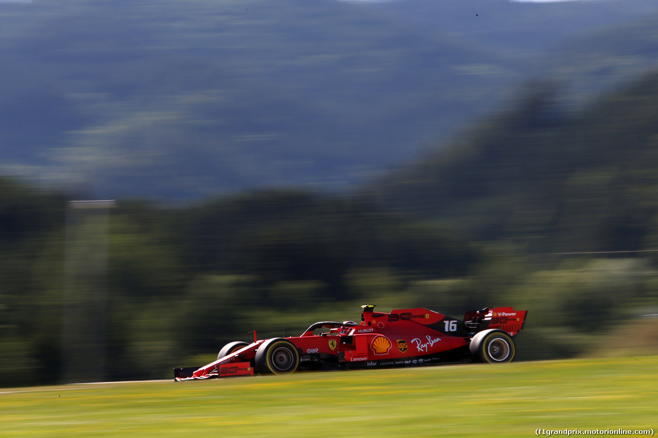 GP AUSTRIA, 28.06.2019 - Prove Libere 2, Charles Leclerc (MON) Ferrari SF90