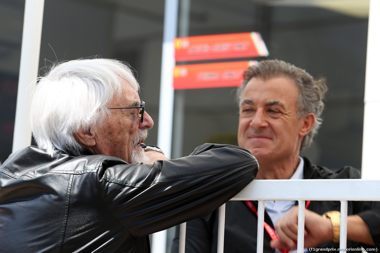 GP AZERBAIJAN, 28.04.2019 - Bernie Ecclestone (GBR) e Jean Alesi (FRA)