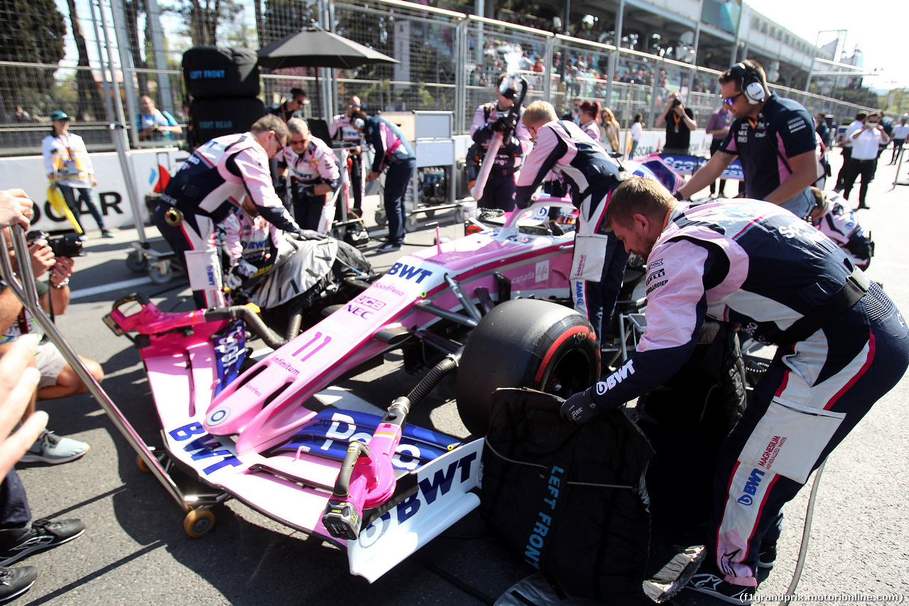 GP AZERBAIJAN, 28.04.2019 - Gara, Sergio Perez (MEX) Racing Point F1 Team RP19