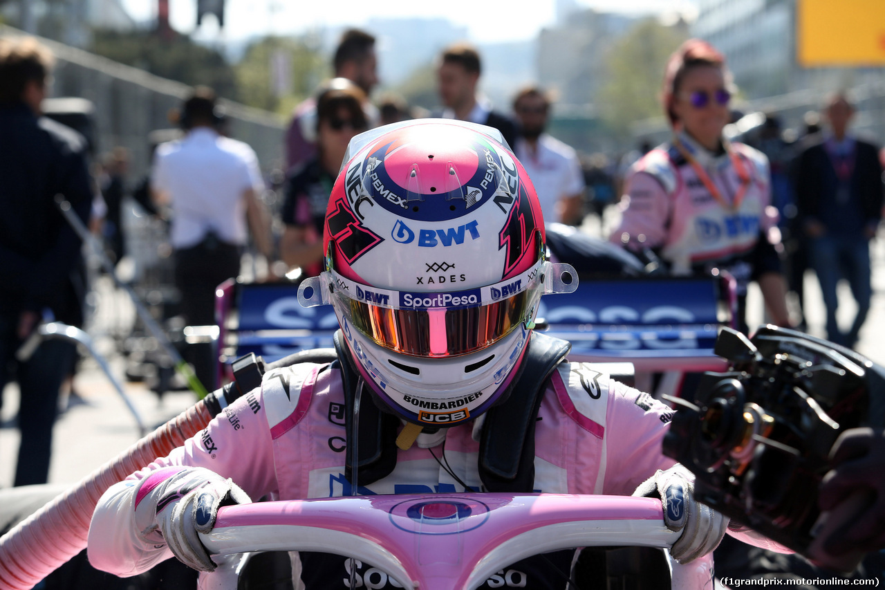 GP AZERBAIJAN, 28.04.2019 - Gara, Sergio Perez (MEX) Racing Point F1 Team RP19