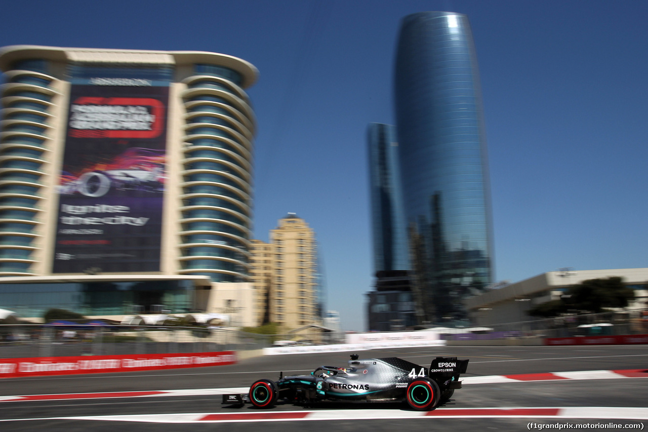 GP AZERBAIJAN, 27.04.2019 - Prove Libere 3, Lewis Hamilton (GBR) Mercedes AMG F1 W10