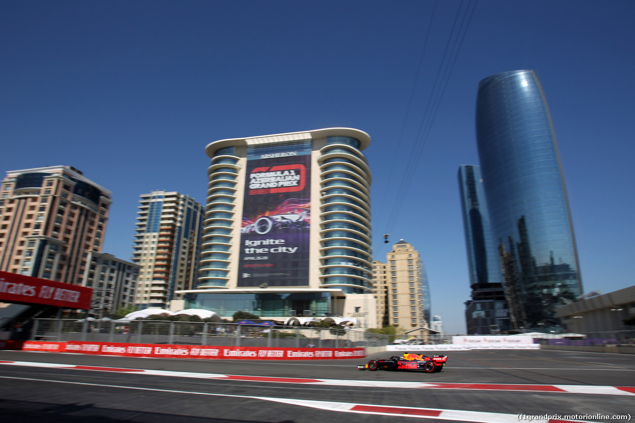 GP AZERBAIJAN, 27.04.2019 - Prove Libere 3, Max Verstappen (NED) Red Bull Racing RB15