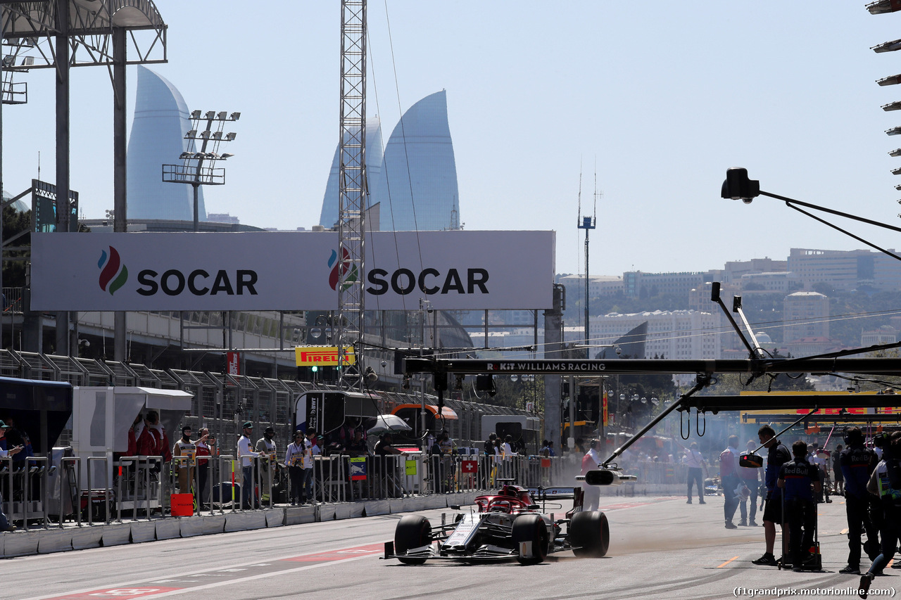 GP AZERBAIJAN, 27.04.2019 - Prove Libere 3, Kimi Raikkonen (FIN) Alfa Romeo Racing C38