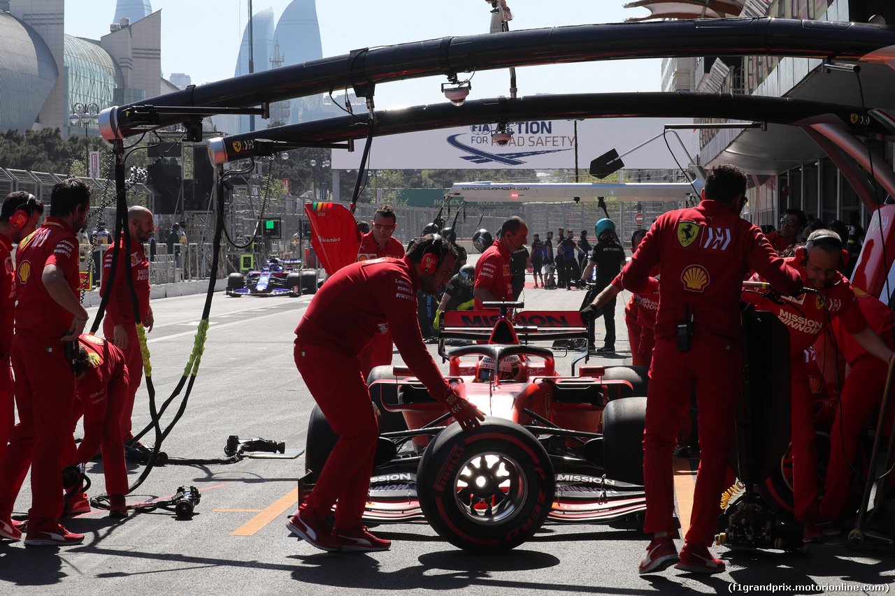 GP AZERBAIJAN, 27.04.2019 - Prove Libere 3, Sebastian Vettel (GER) Ferrari SF90