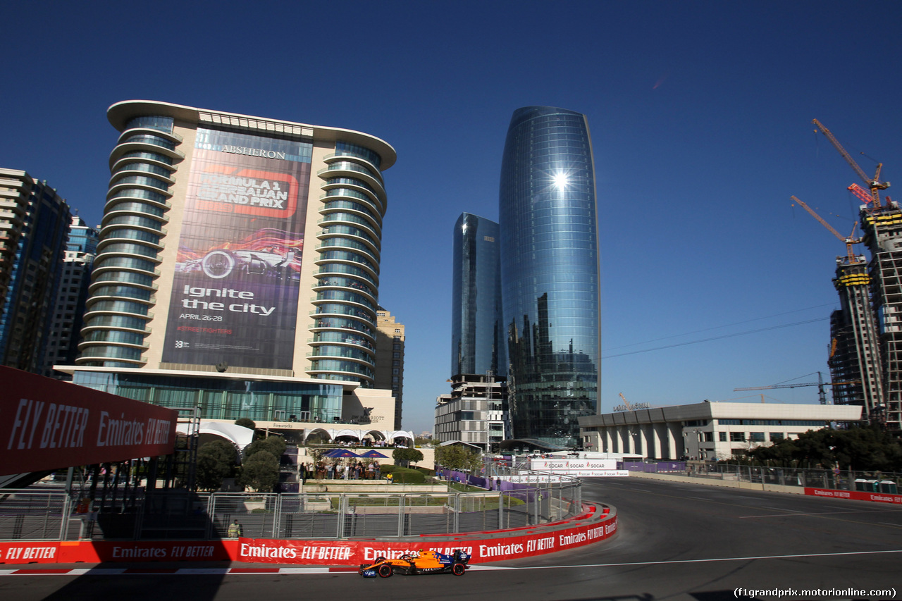 GP AZERBAIJAN, 27.04.2019 - Qualifiche, Lando Norris (GBR) Mclaren F1 Team MCL34