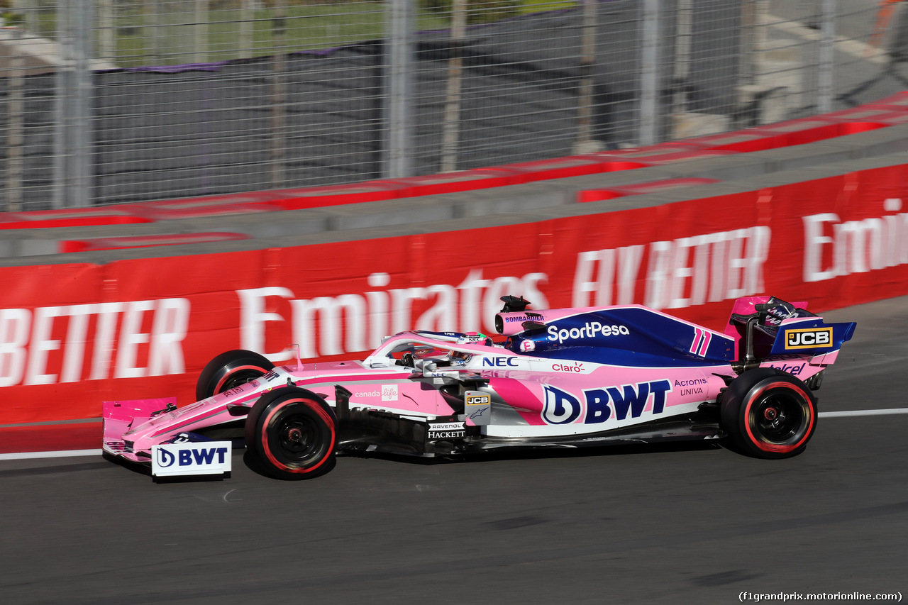 GP AZERBAIJAN, 27.04.2019 - Qualifiche, Sergio Perez (MEX) Racing Point F1 Team RP19