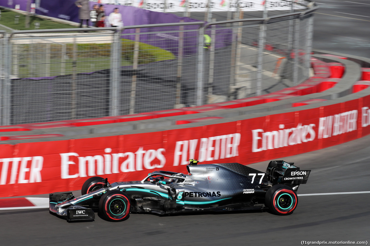 GP AZERBAIJAN, 27.04.2019 - Qualifiche, Valtteri Bottas (FIN) Mercedes AMG F1 W010