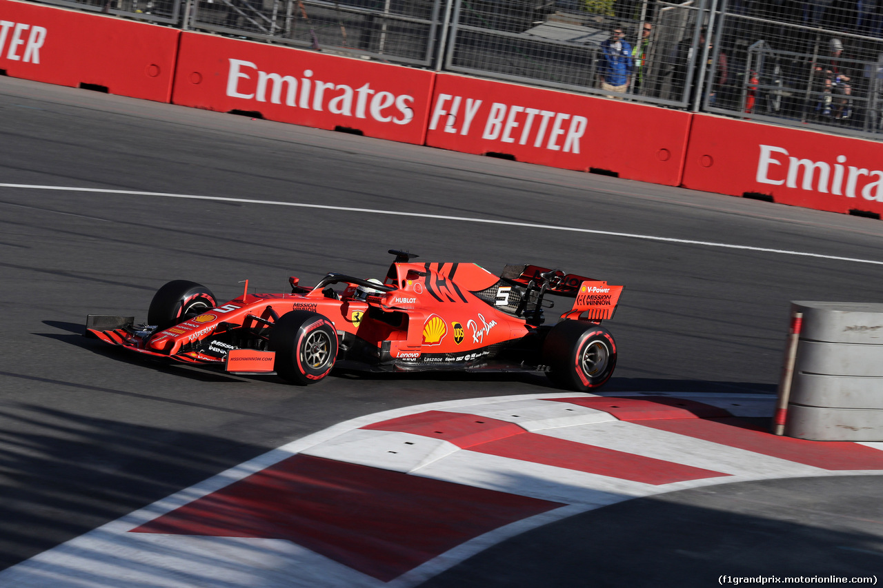 GP AZERBAIJAN, 27.04.2019 - Qualifiche, Sebastian Vettel (GER) Ferrari SF90