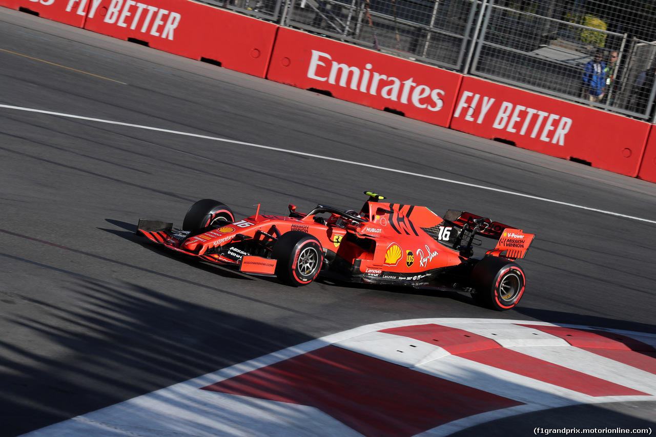 GP AZERBAIJAN, 27.04.2019 - Qualifiche, Charles Leclerc (MON) Ferrari SF90