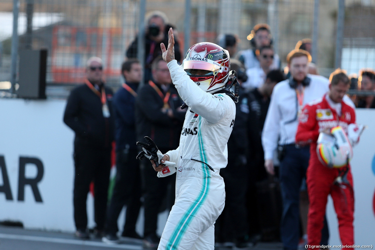 GP AZERBAIJAN, 27.04.2019 - Qualifiche, 2nd place Lewis Hamilton (GBR) Mercedes AMG F1 W10