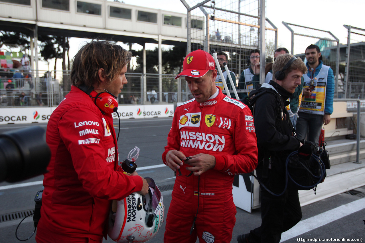 GP AZERBAIJAN, 27.04.2019 - Qualifiche, Sebastian Vettel (GER) Ferrari SF90