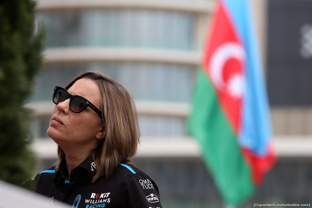 GP AZERBAIJAN, 25.04.2019 - Claire Williams (GBR) Williams Deputy Team Principal.