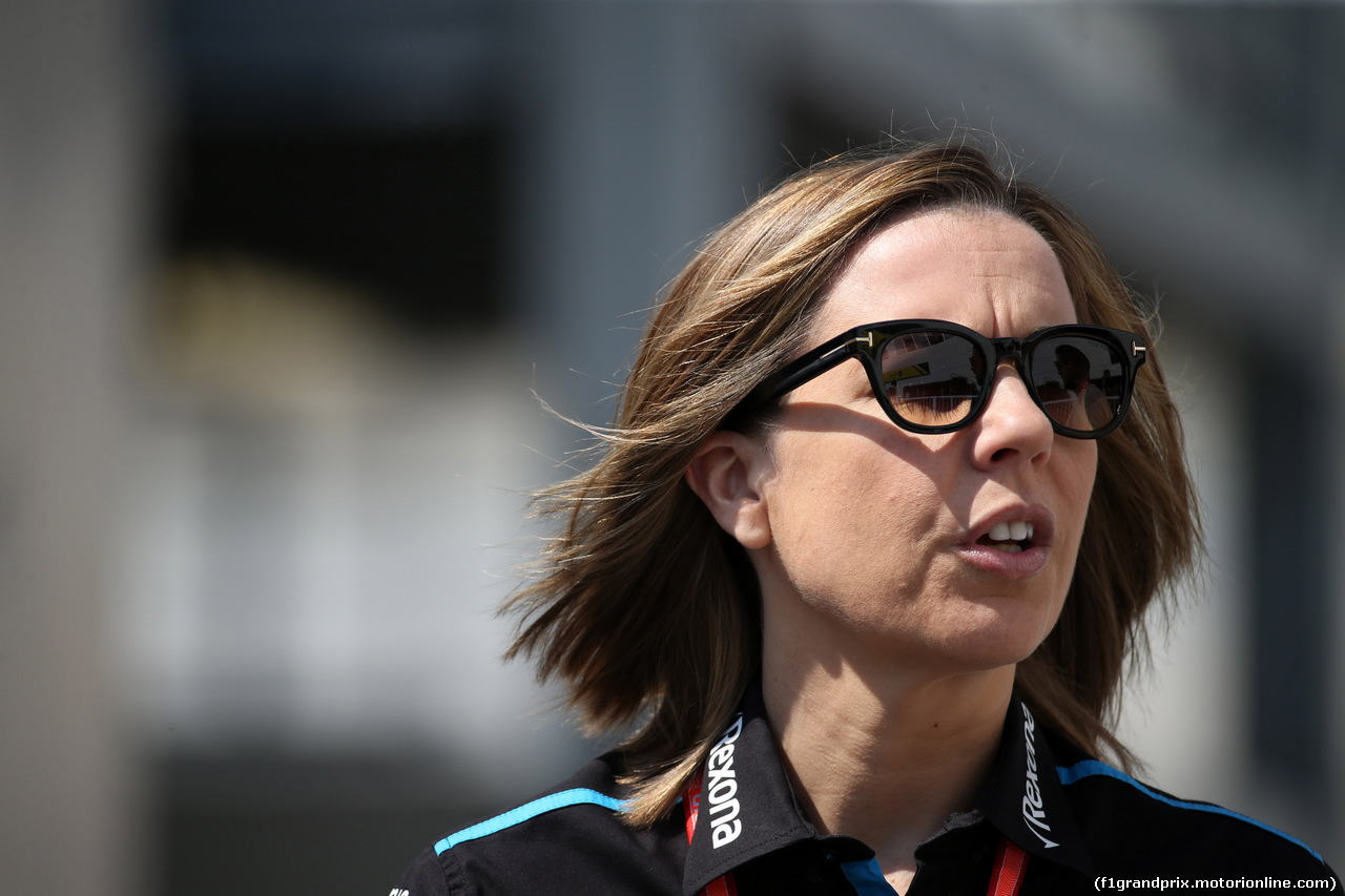 GP AZERBAIJAN, 26.04.2019 - Claire Williams (GBR) Williams Deputy Team Principal.