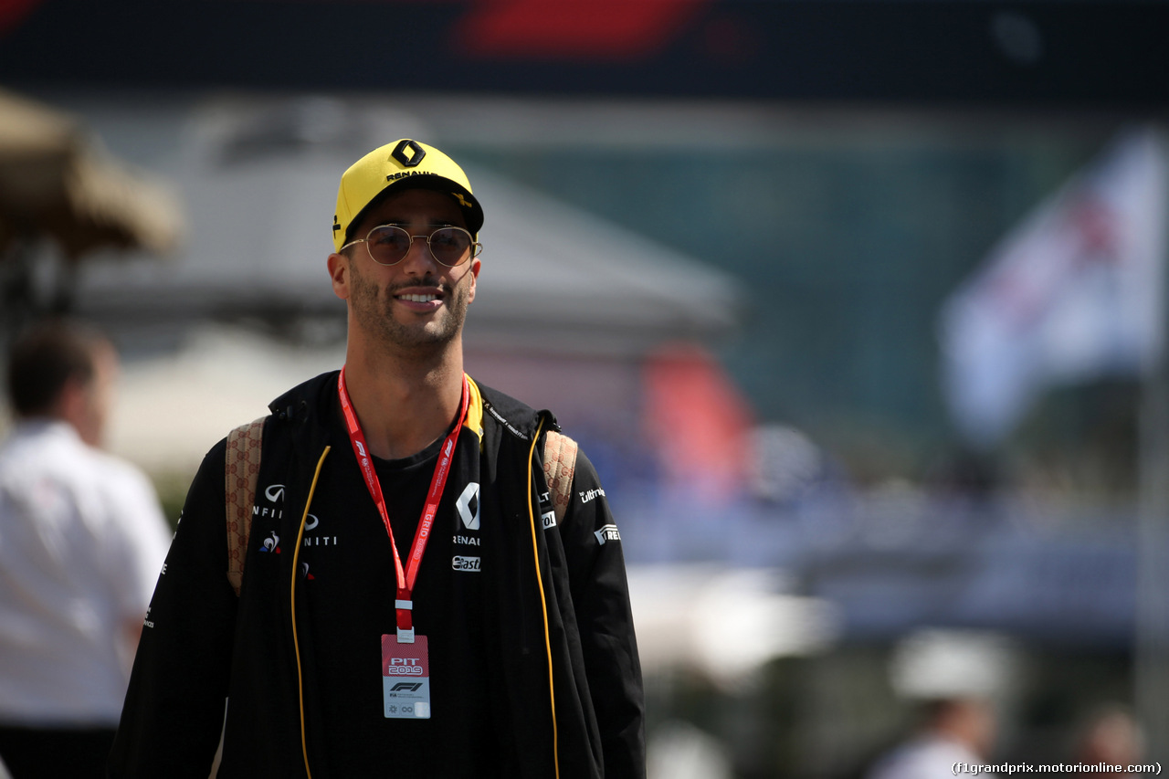 GP AZERBAIJAN, 26.04.2019 - Daniel Ricciardo (AUS) Renault Sport F1 Team RS19