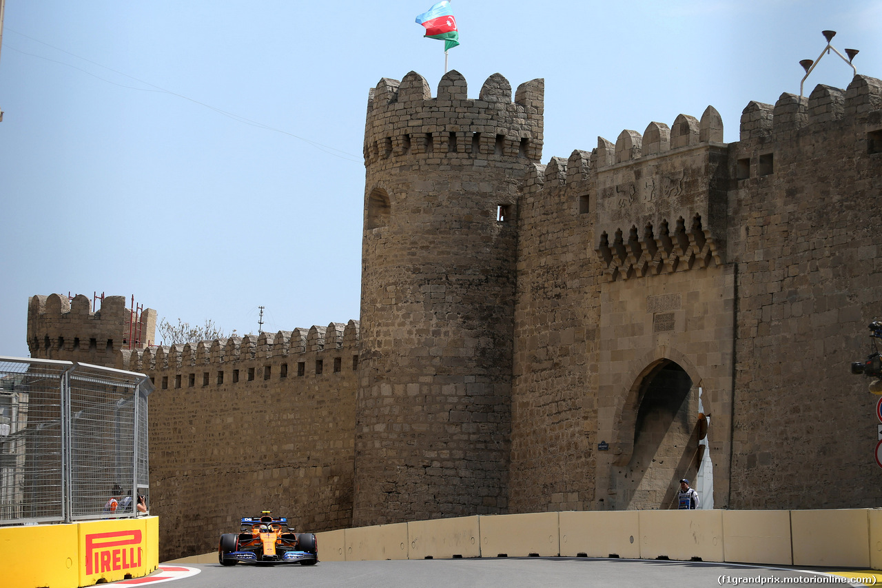 GP AZERBAIJAN, 26.04.2019 - Prove Libere 1, Lando Norris (GBR) Mclaren F1 Team MCL34