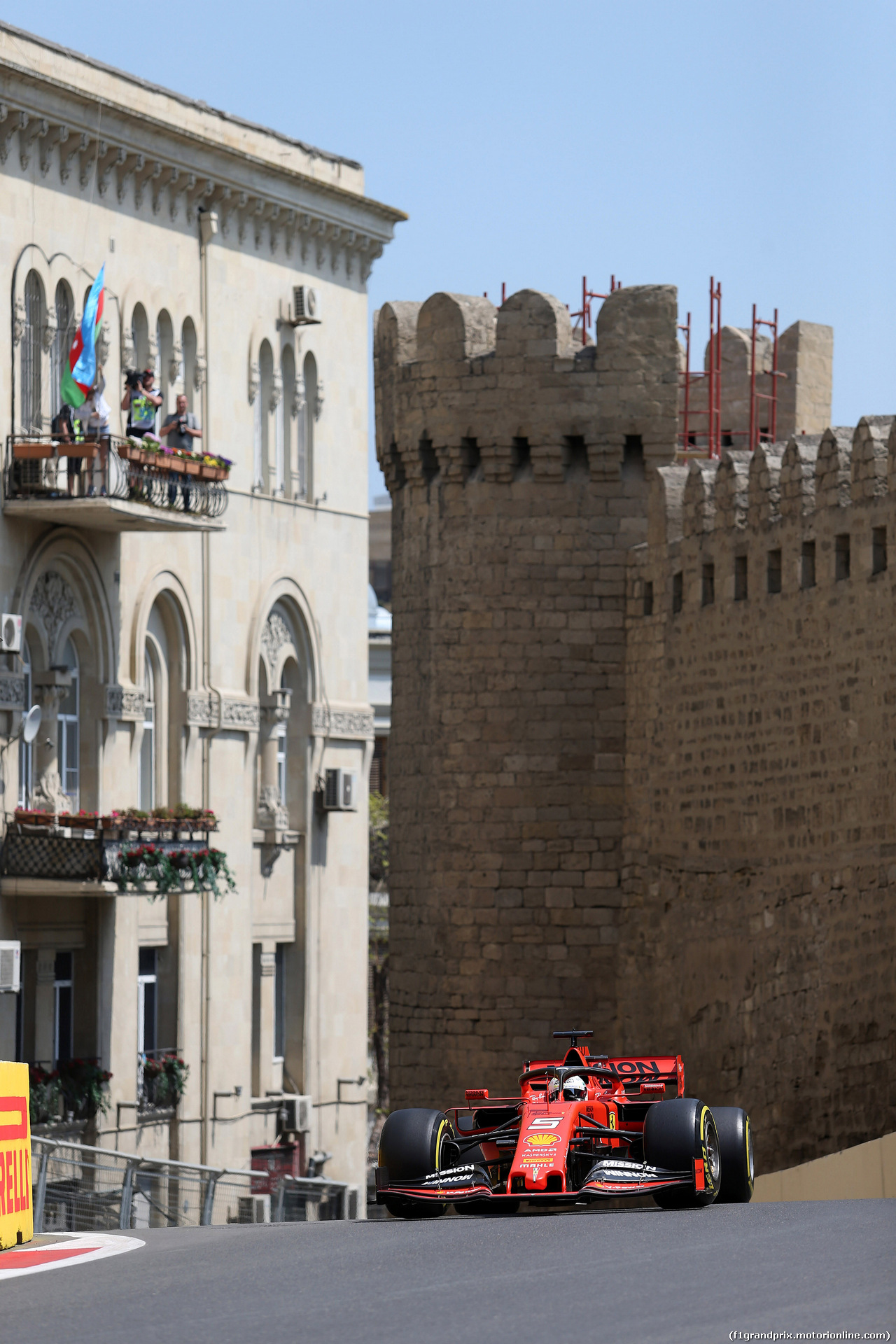 GP AZERBAIJAN, 26.04.2019 - Prove Libere 1, Sebastian Vettel (GER) Ferrari SF90