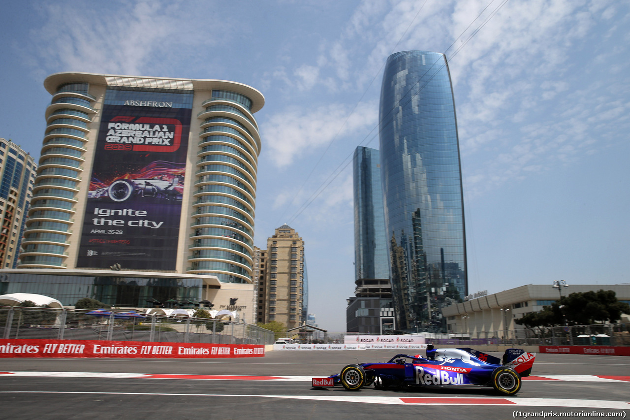 GP AZERBAIJAN, 26.04.2019 - Prove Libere 1, Daniil Kvyat (RUS) Scuderia Toro Rosso STR14