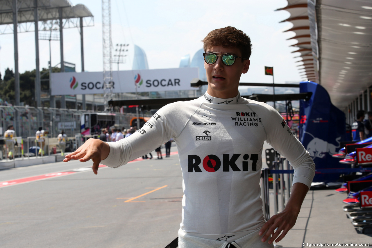 GP AZERBAIJAN, 26.04.2019 - Prove Libere 1, George Russell (GBR) Williams Racing FW42