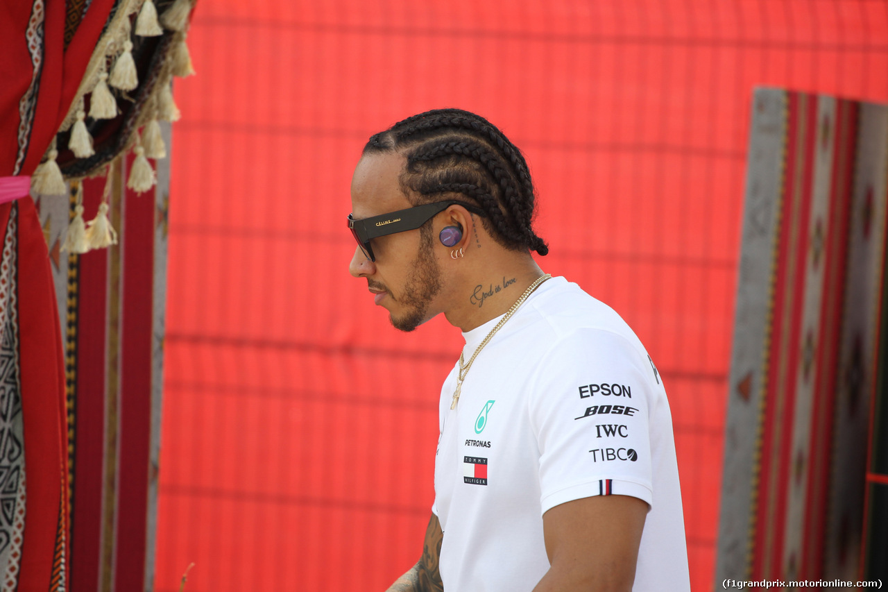 GP BAHRAIN, 31.03.2019- Lewis Hamilton (GBR) Mercedes AMG F1 W10 EQ Power