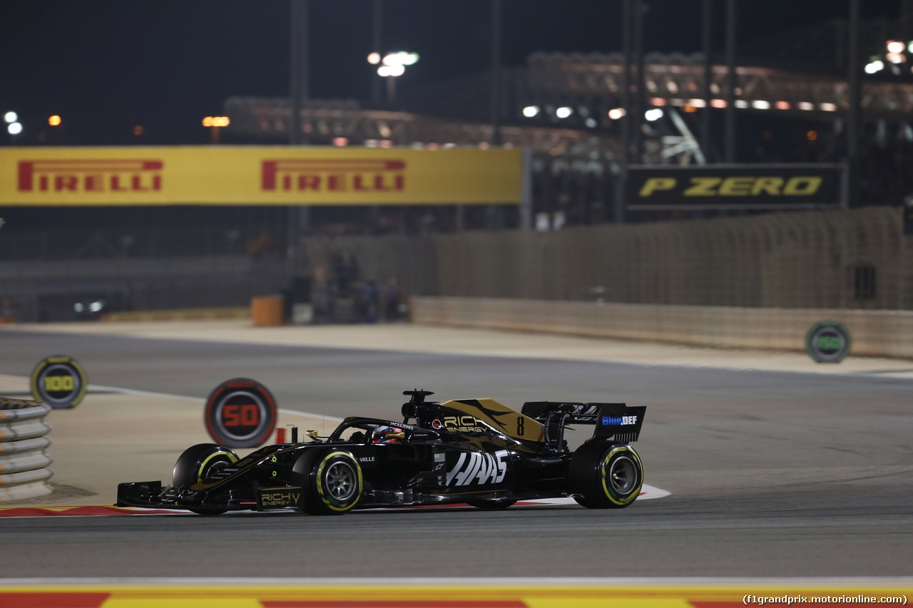 GP BAHRAIN, 31.03.2019- Gara, Romain Grosjean (FRA) Haas F1 Team VF-19