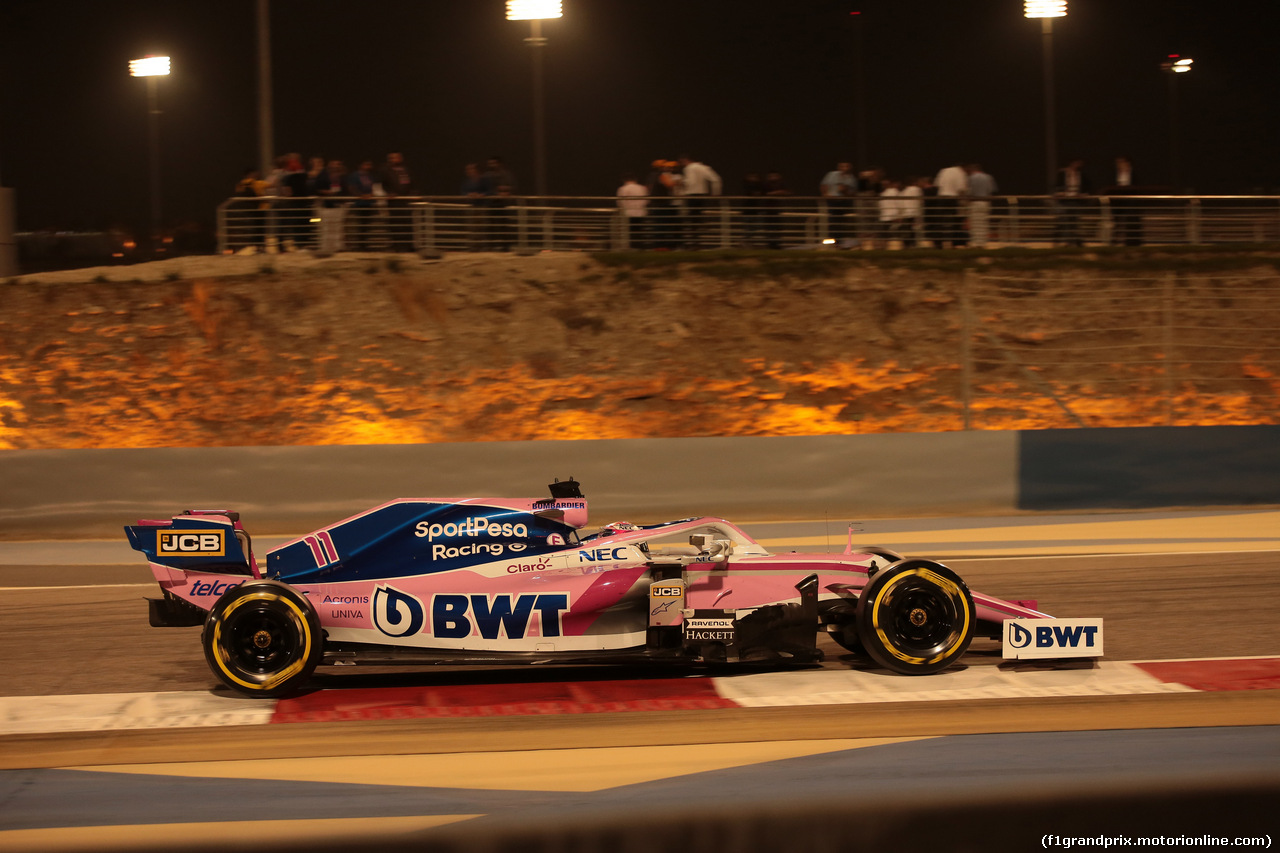 GP BAHRAIN, 31.03.2019- Gara, Sergio Perez (MEX) Racing Point F1 RP19
