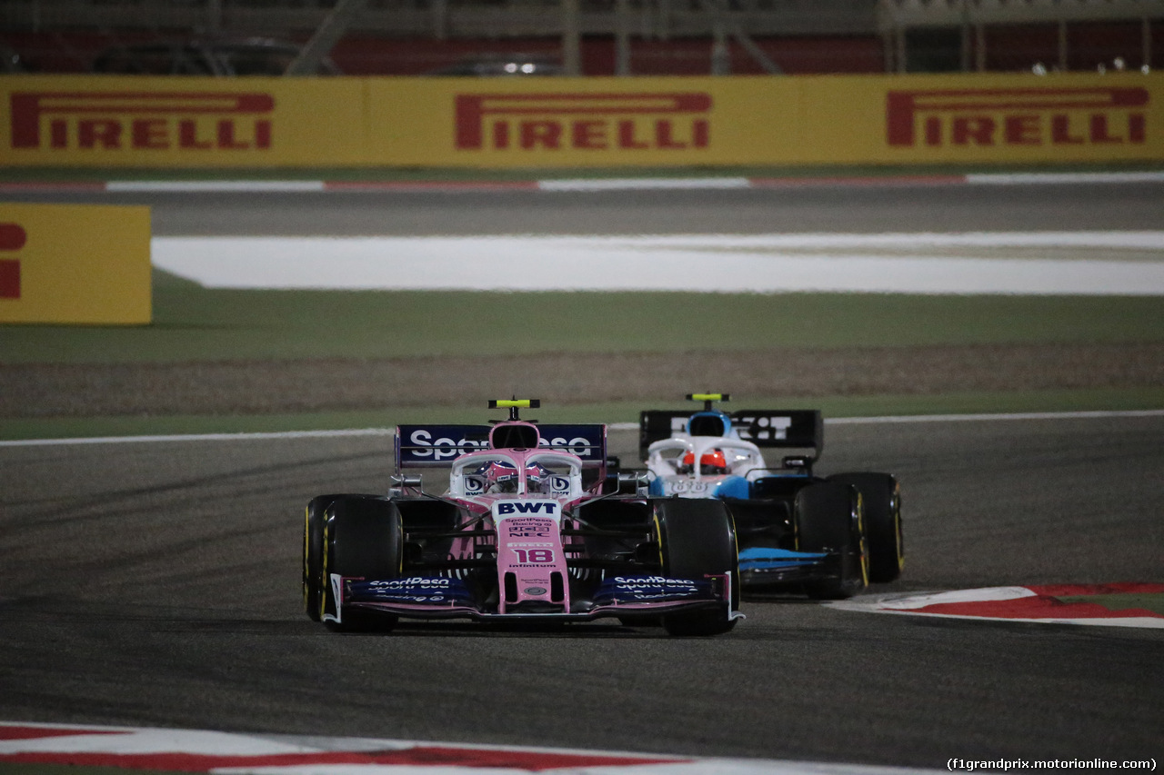 GP BAHRAIN, 31.03.2019- Gara, Lance Stroll (CDN) Racing Point F1 RP19