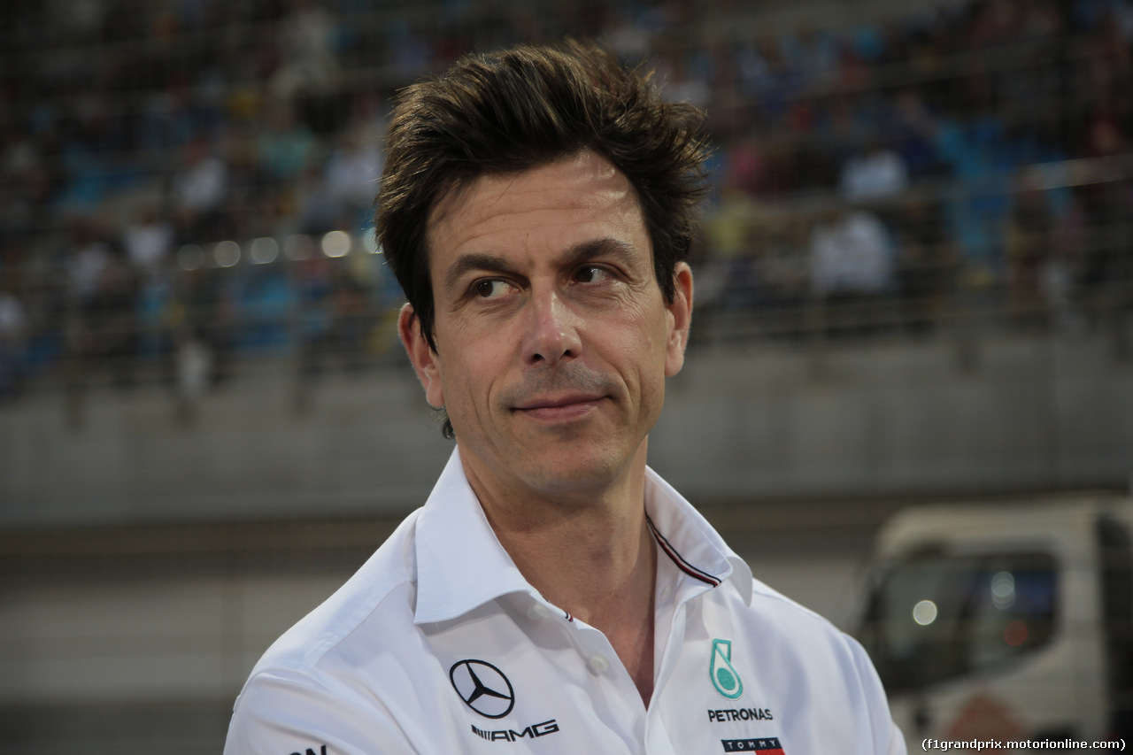 GP BAHRAIN, 31.03.2019- partenzaing grid, Toto Wolff (AUT) Sporting Director Mercedes-Benz