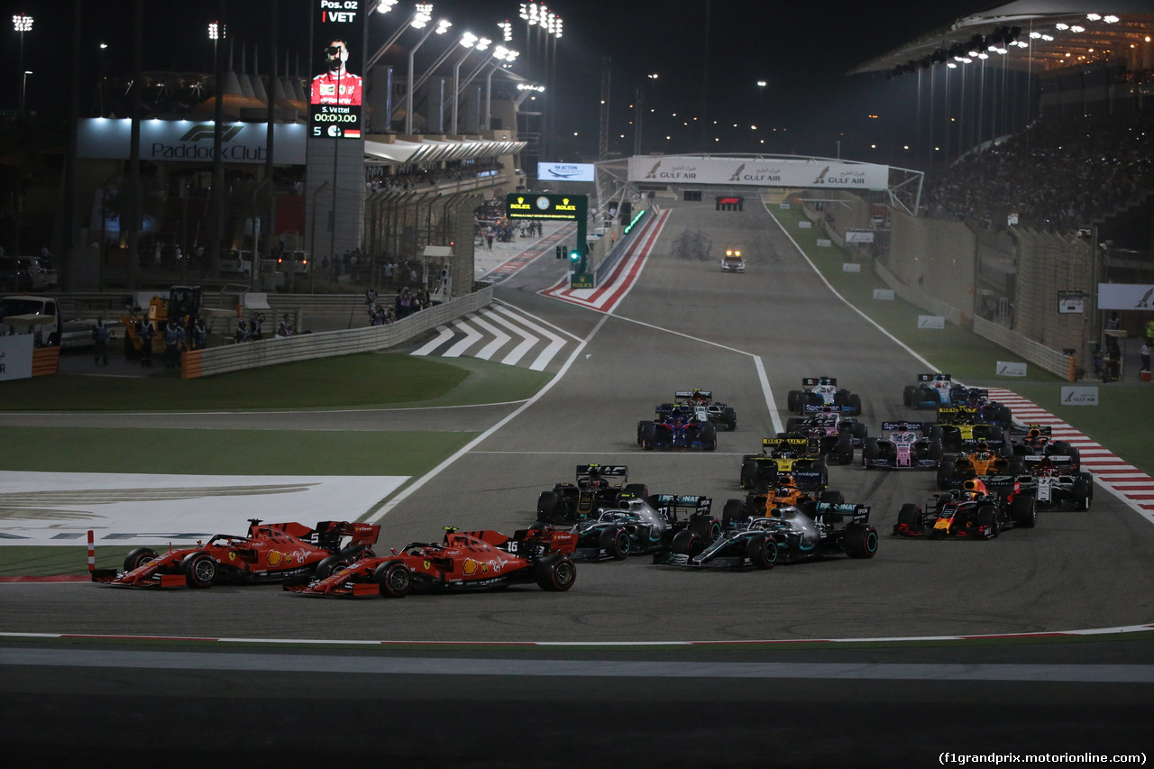 GP BAHRAIN, 31.03.2019- Start of the race