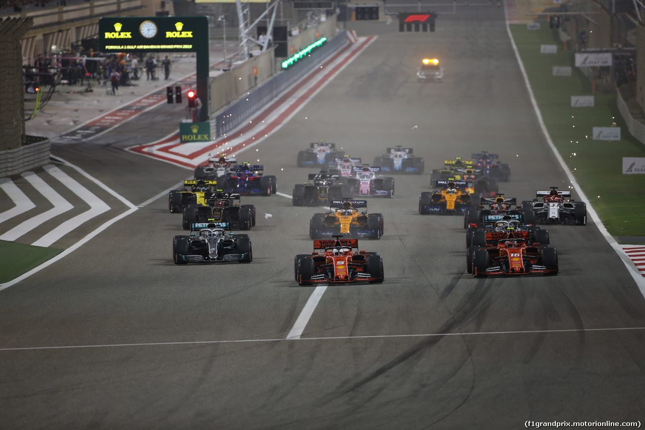 GP BAHRAIN, 31.03.2019- Gara, The partenza