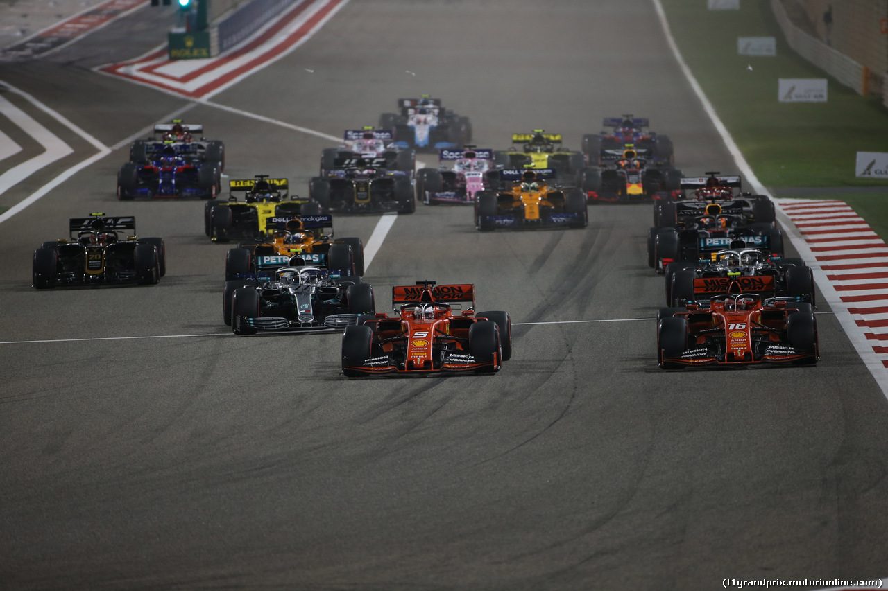 GP BAHRAIN, 31.03.2019- Gara, The partenza