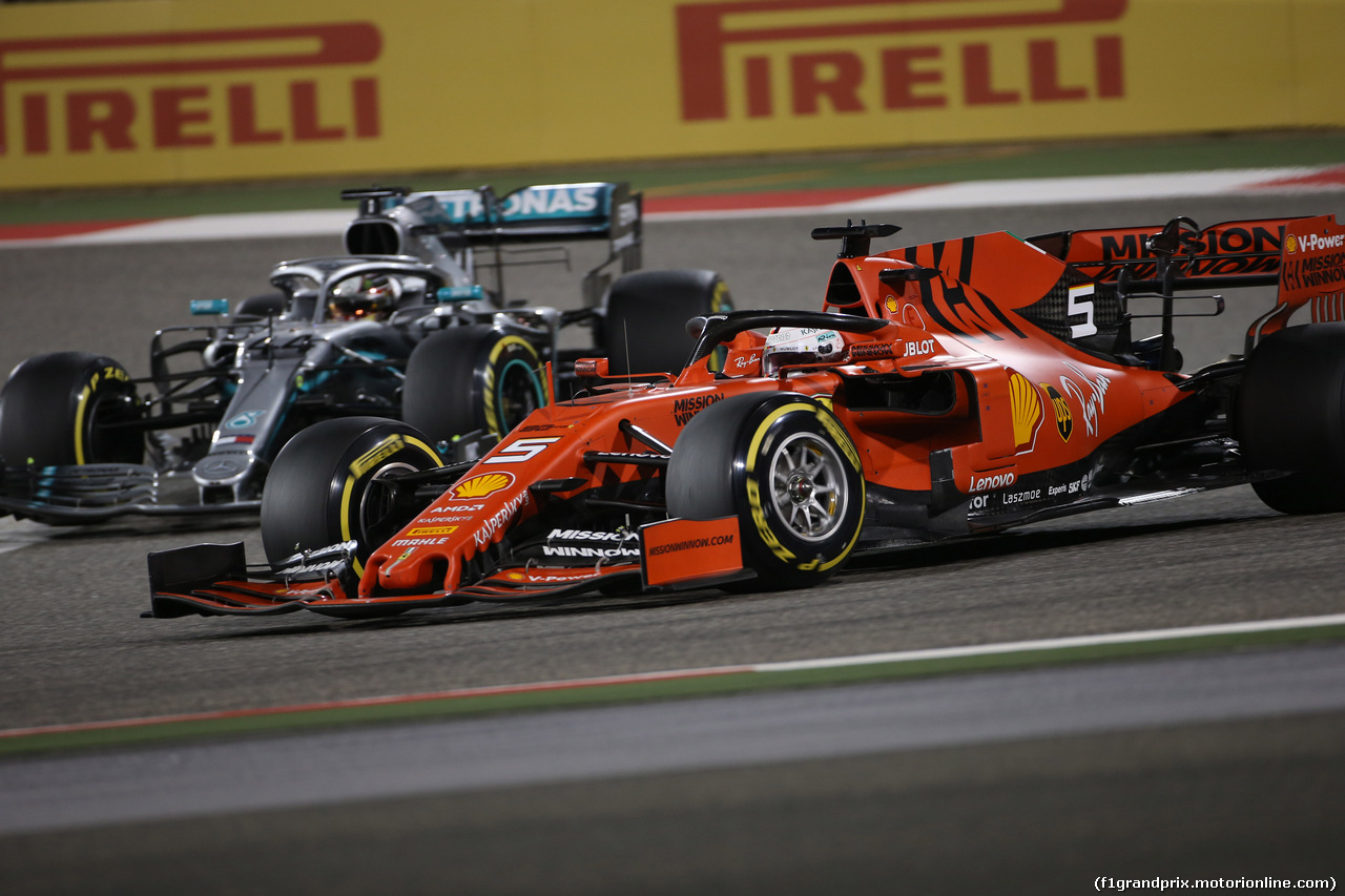 GP BAHRAIN, 31.03.2019- Gara, Sebastian Vettel (GER) Ferrari SF90