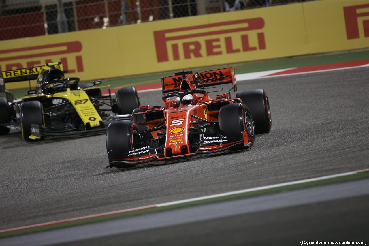 GP BAHRAIN, 31.03.2019- Gara, Sebastian Vettel (GER) Ferrari SF90