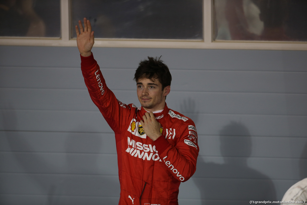 GP BAHRAIN, 31.03.2019- Parc ferme Charles Leclerc (MON) Ferrari SF90