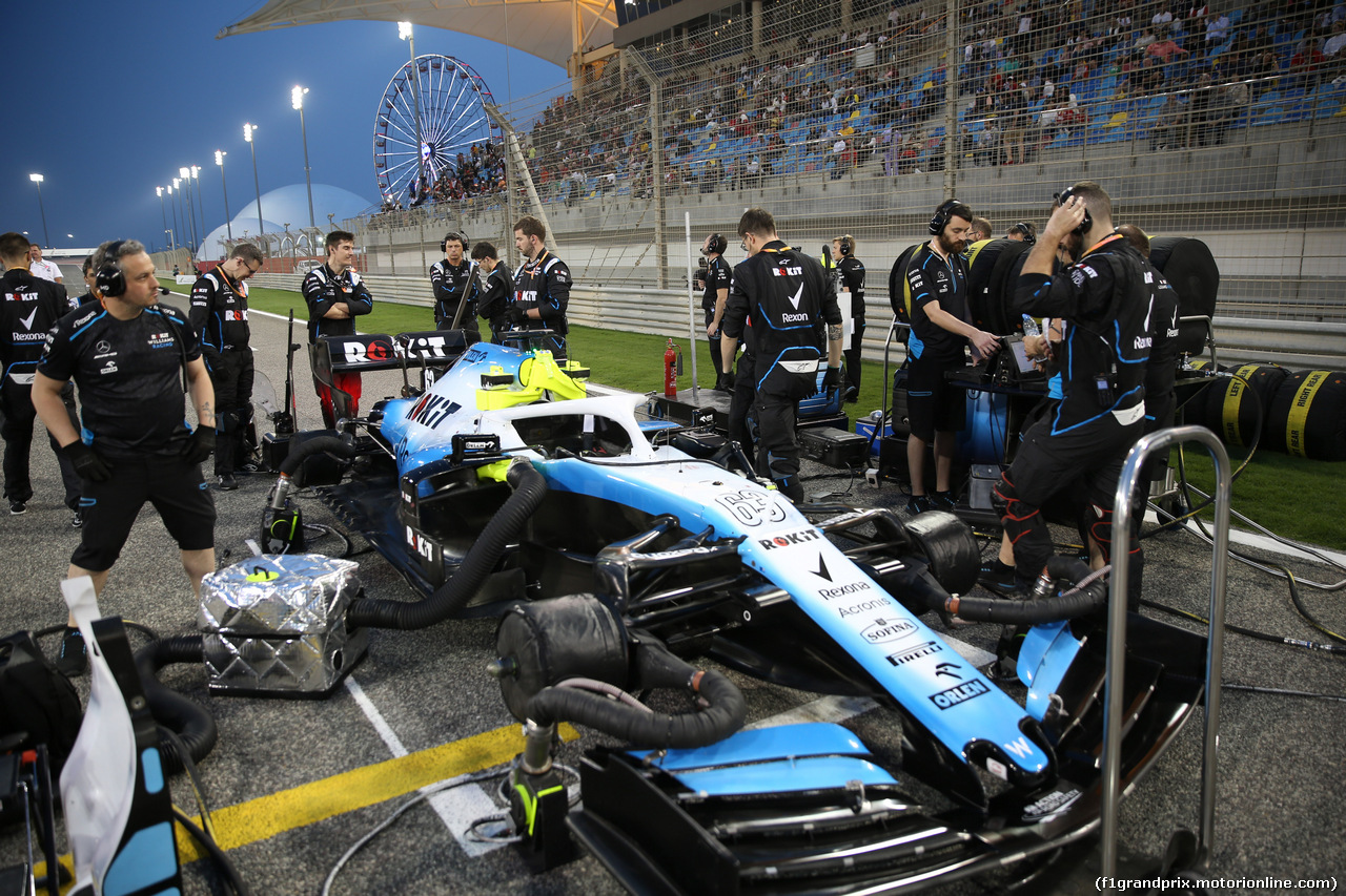 GP BAHRAIN, 31.03.2019- partenzaing grid, George Russell (GBR) Williams F1 FW42