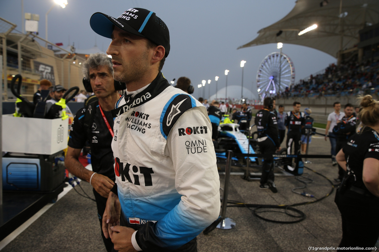 GP BAHRAIN, 31.03.2019- partenzaing grid, Robert Kubica (POL) Williams F1 FW42