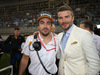 GP BAHRAIN, 31.03.2019- partenzaing grid, Fernando Alonso (ESP)  with David Beckham (GBR)