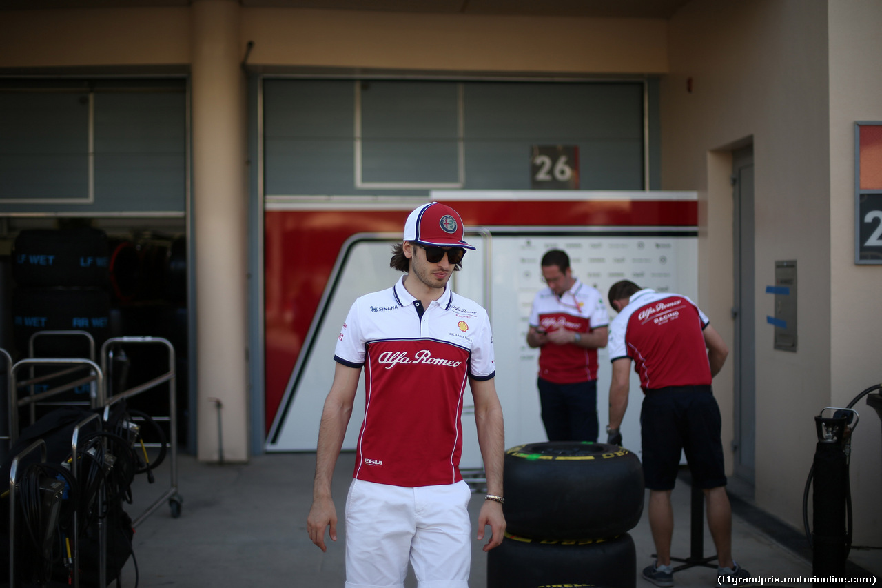 GP BAHRAIN, 28.03.2019- Antonio Giovinazzi (ITA) Alfa Romeo Racing C38