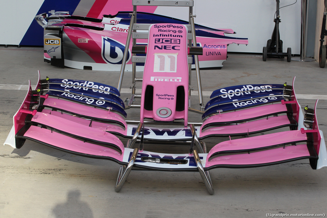GP BAHRAIN, 28.03.2019- SportPesa Racing Point RP19 Frontal Wing