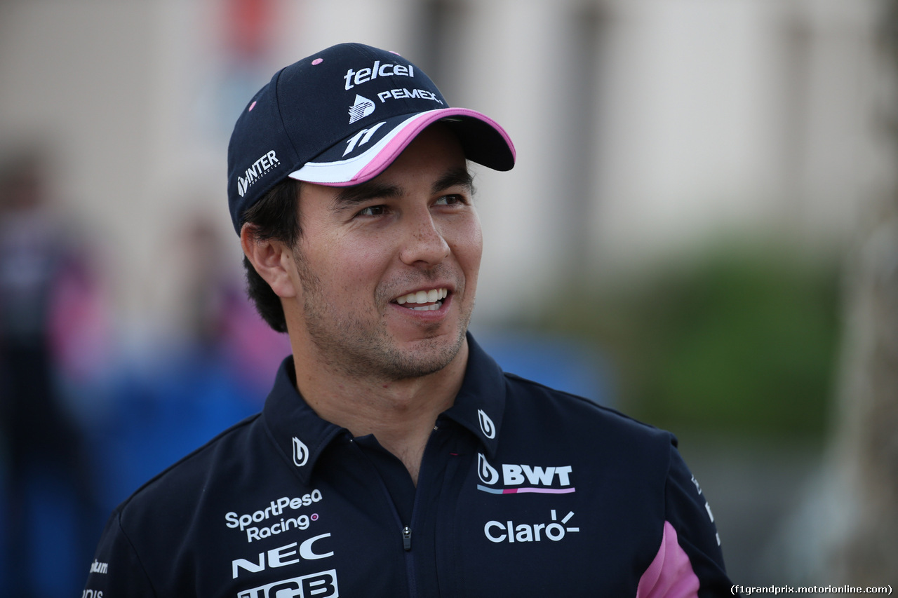 GP BAHRAIN, 28.03.2019- Sergio Perez (MEX) Racing Point F1 RP19