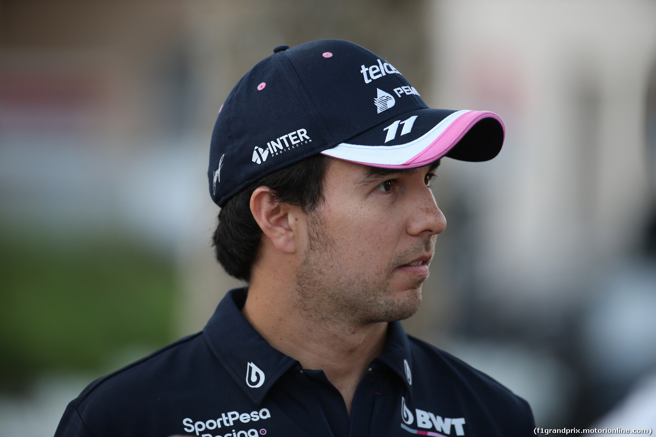 GP BAHRAIN, 28.03.2019- Sergio Perez (MEX) Racing Point F1 RP19