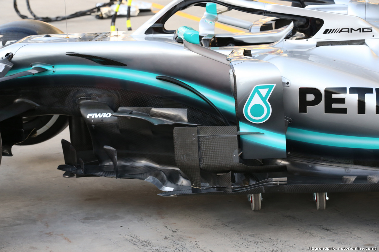 GP BAHRAIN, 28.03.2019- Mercedes AMG F1 W10 EQ Power badge board detail
