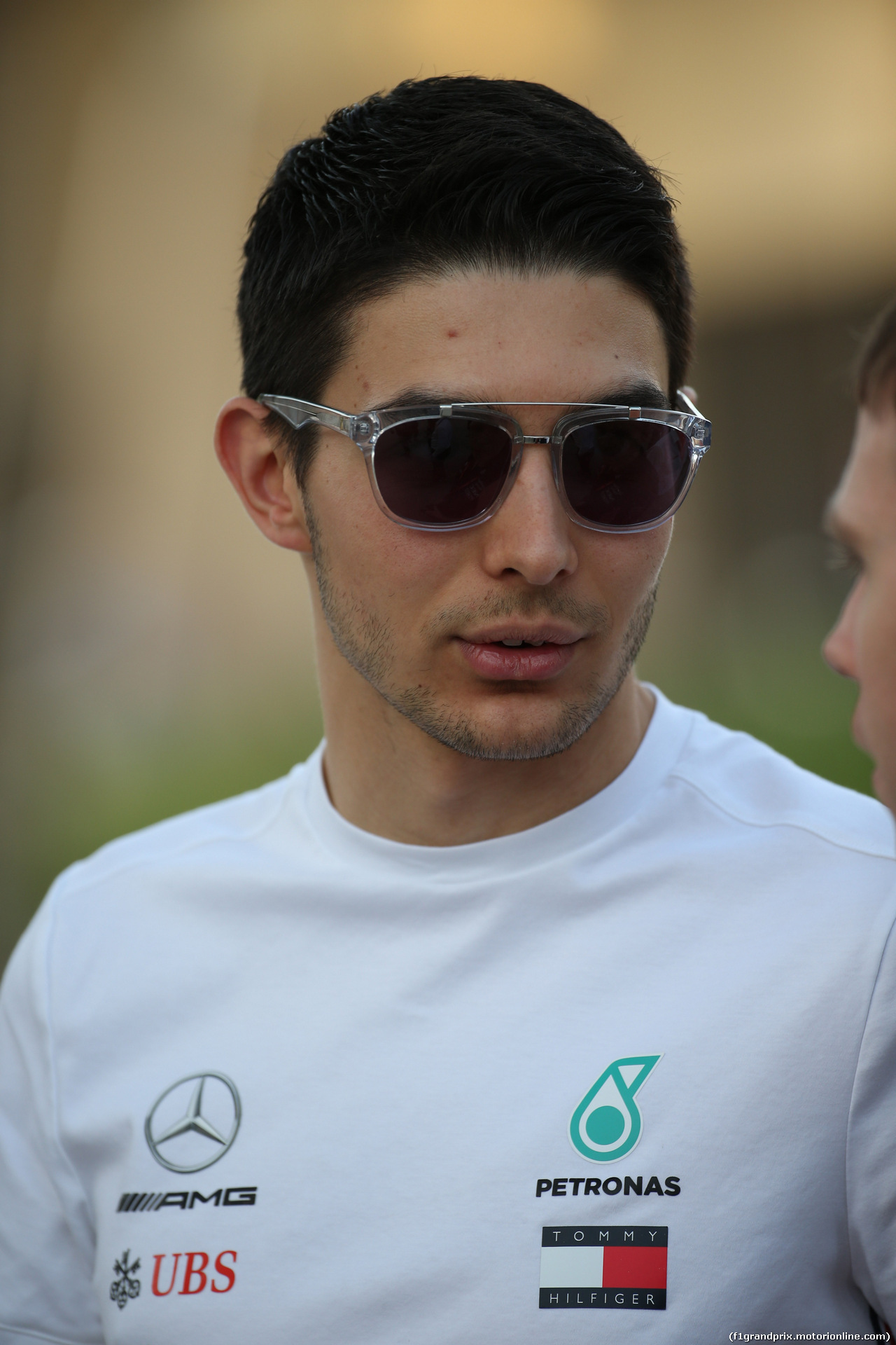 GP BAHRAIN, 28.03.2019- Esteban Ocon (FRA) Mercedes deserve driver
