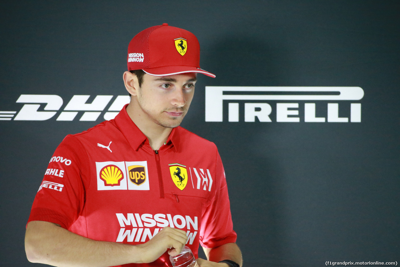 GP BAHRAIN, 28.03.2019- Official Fia press conference, Charles Leclerc (MON) Ferrari SF90