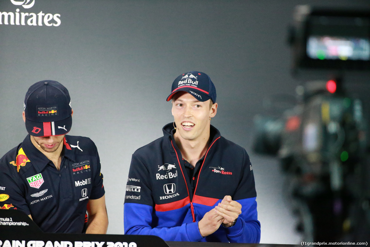 GP BAHRAIN, 28.03.2019- Official Fia press conference, Daniil Kvyat (RUS) Scuderia Toro Rosso STR14