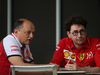 GP BAHRAIN, 28.03.2019- Frederic Vasseur (FRA) Alfa Romeo Racing Team Principal e Mattia Binotto (ITA) Ferrari Team Principal