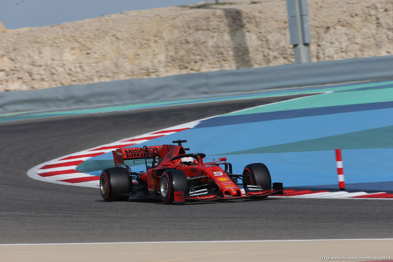 GP BAHRAIN, 30.03.2019- Prove Libere 3, Sebastian Vettel (GER) Ferrari SF90