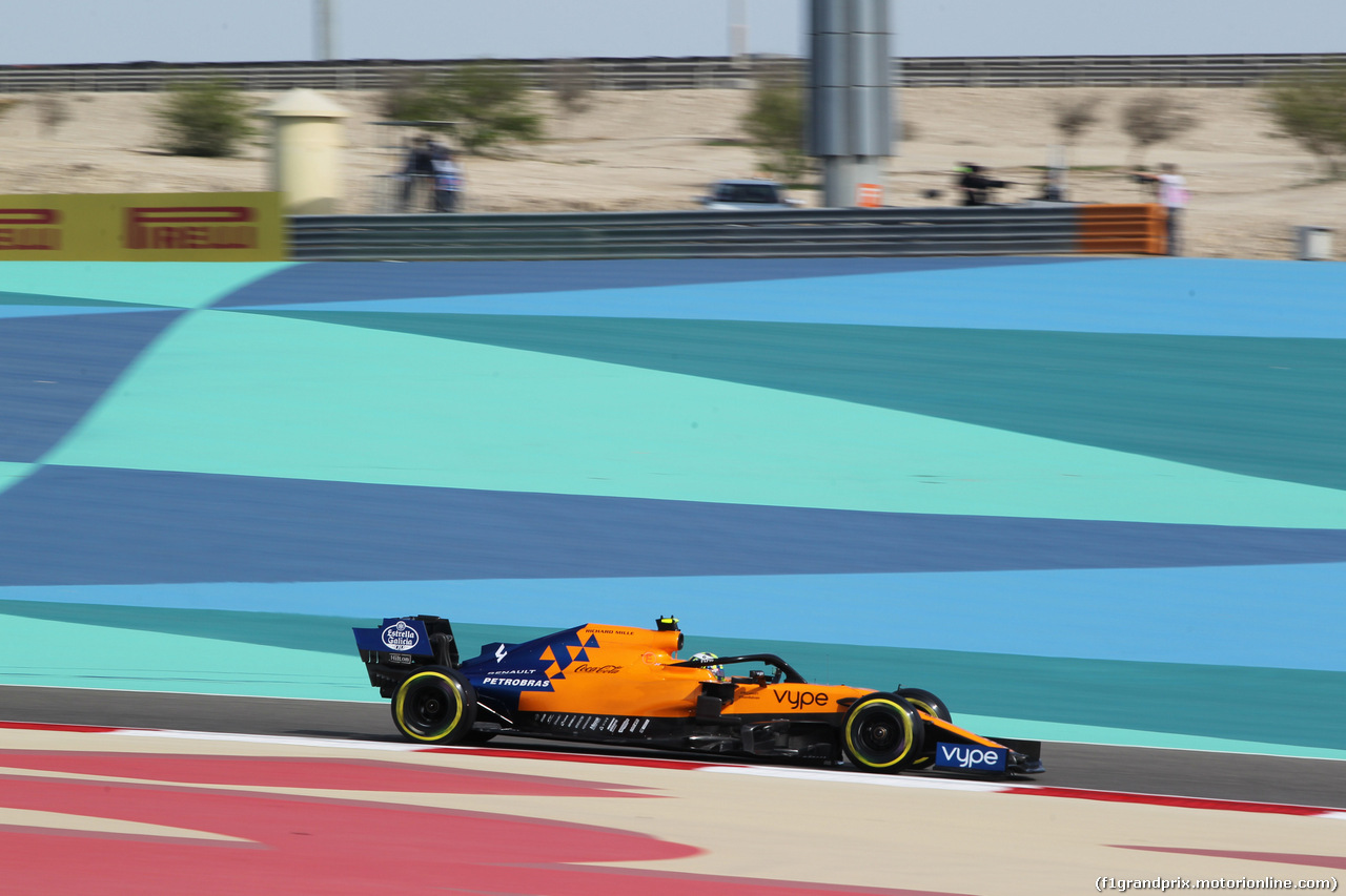 GP BAHRAIN, 30.03.2019- Prove Libere 3, Lando Norris (GBR) Mclaren F1 Team MCL34